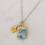 The Duo K2 Jasper Necklace, 18ct Gold Plated, thumbnail 2 of 10