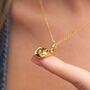 Cowboy Hat Charm Necklace, Sterling Silver Or Gold Plated, thumbnail 1 of 8