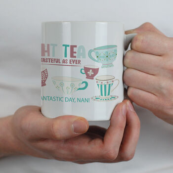 Personalised Eight Tea Tea Mug 80th Birthday Gift, 5 of 6