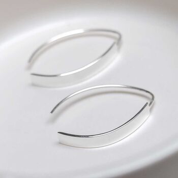 Sterling Silver Urban Shield Drop Earrings, 8 of 10