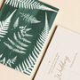 Ready To Write Fern Wedding Invites, Pack Of 10, thumbnail 2 of 6