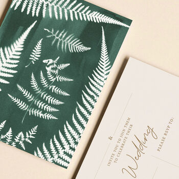 Ready To Write Fern Wedding Invites, Pack Of 10, 2 of 6