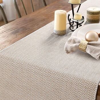 Table Runner Tabletop Decoration With Handmade Tassels, 4 of 7