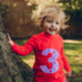 Personalised Age/Number Kids T Shirt, thumbnail 3 of 8