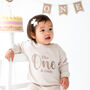 Big 'One And Only' First Birthday Sweatshirt Jumper, thumbnail 1 of 6