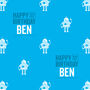 Personalised Birthday Robot Wrapping Paper, thumbnail 2 of 7