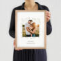 Personalised Floral Wedding Day Photo Print, thumbnail 6 of 8