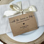 Bespoke Wedding Favour Scratch Card Holder Lotto Ticket Wallet, thumbnail 8 of 10