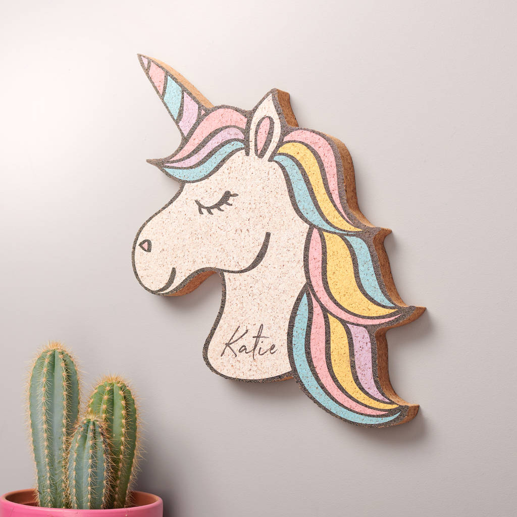 Personalised Unicorn Cork Pin Board, 1 of 5