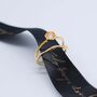 The Rosella 18ct Gold Vermeil And Zircon Ring, thumbnail 3 of 6