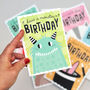 Kids Birthday Card – Have A Monster Birthday, Cute Monster Illustration, Children’s Greeting Card, thumbnail 1 of 2