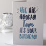 Hic Hic Hooray Personalised Birthday Card, thumbnail 2 of 2