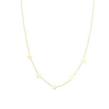 Star Necklace In Sterling Silver And Gold Plated, 7 of 7