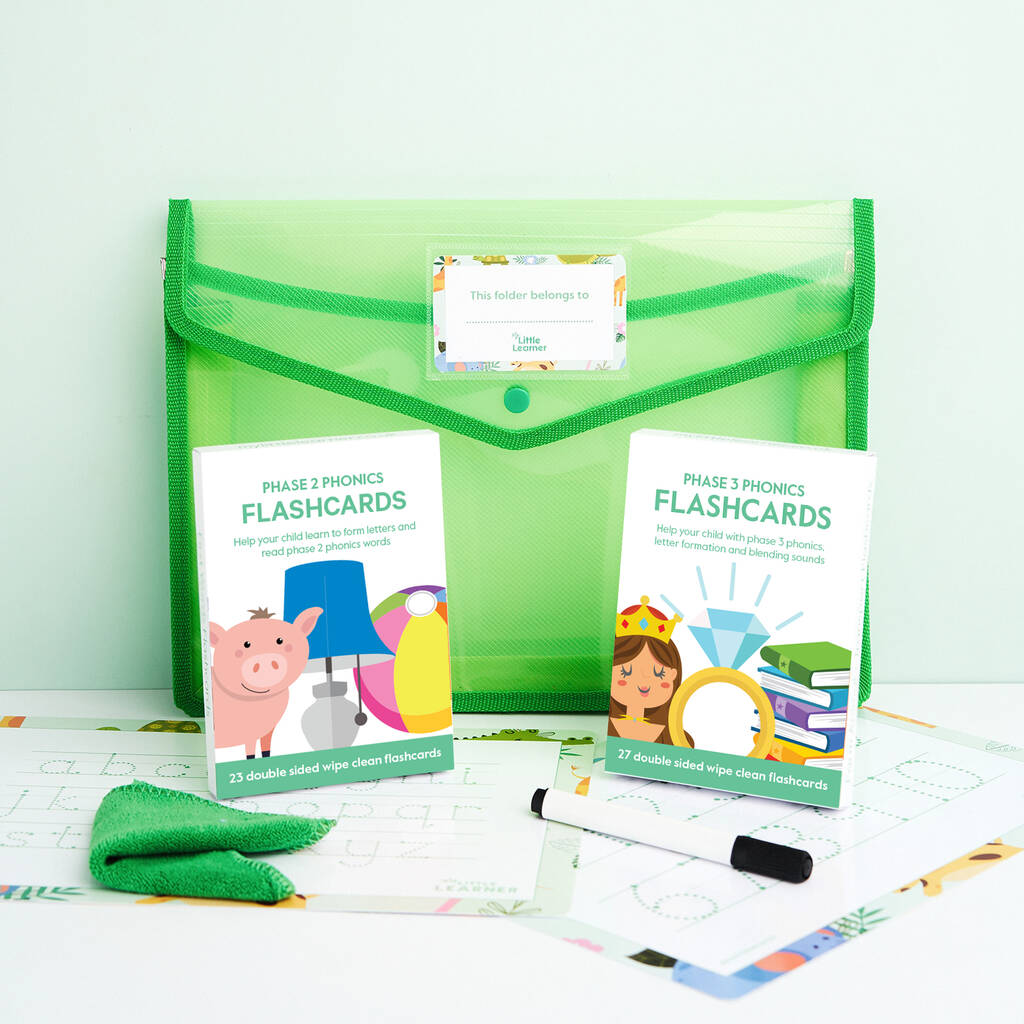 School Starter Flashcards Gift Folder Set