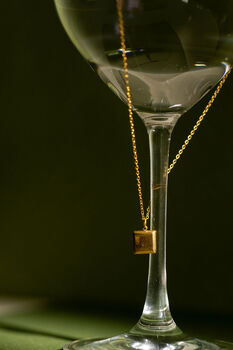 Gold Square Frame Necklace, 4 of 4