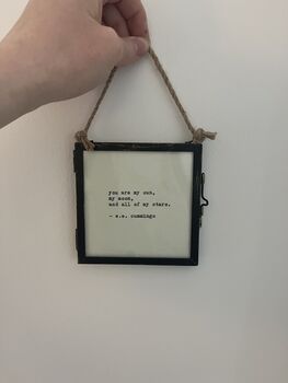 4x4 Personalised Typewriter Christmas Tree Decoration, 5 of 8