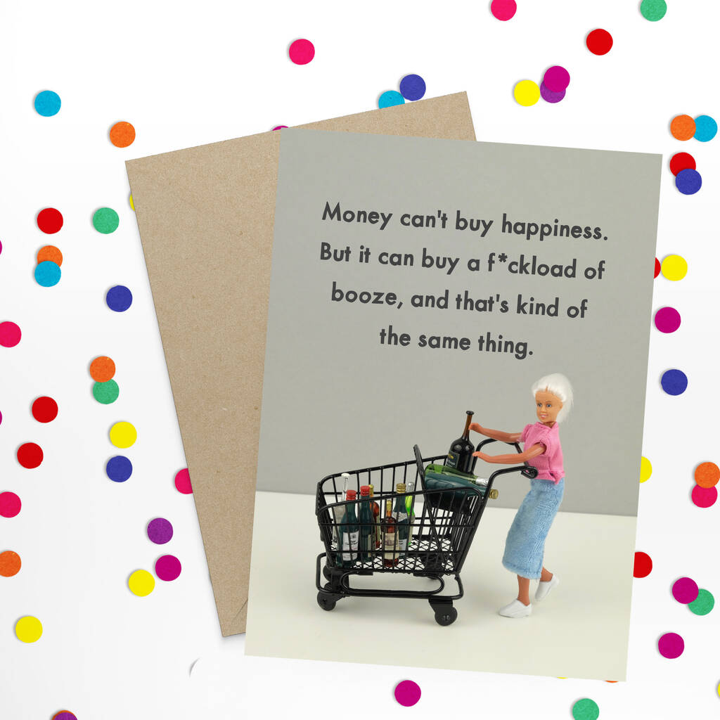 Buy Happiness Funny Card