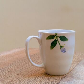 Japan Made Ceramic Mug With Floral Motif, 6 of 7