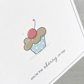 Cherry On Top, Cupcake Card, 2 of 3