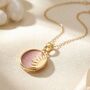 Sun Pendant Celestial Coin Dainty Gold Plated Necklace, thumbnail 1 of 4