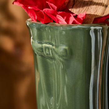 Personalised Set Of Two Forest Green Welly Planters, 3 of 7