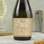 Personalised 50th Golden Wedding Anniversary Prosecco, thumbnail 3 of 7