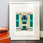 Art Deco London The Hoover Building Illustrated Poster, thumbnail 2 of 3