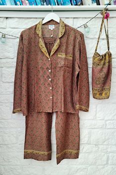 Upcycled Sari Pyjama Sets, 4 of 9