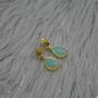 Amazonite Green Amethyst Earrings, thumbnail 2 of 6