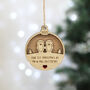 Our First Christmas Married Personalised Wooden Decoration, thumbnail 1 of 6