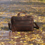 Vintage Look Leather Briefcase, thumbnail 2 of 12