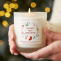 Gift For Baby's First Christmas Personalised Candle, thumbnail 1 of 10