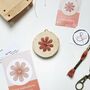 Flower Sustainable Wood Embroidery Kit, thumbnail 5 of 5