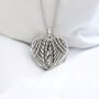 Personalised Angel Wing Locket In Sterling Silver, thumbnail 2 of 9