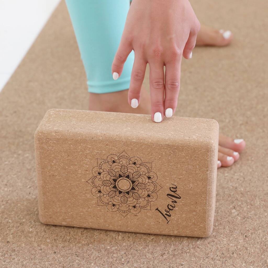 Personalised Premium Cork Yoga Mat By Lisa Angel