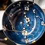 Blue Japanese Kintsugi Bowl With Blossom Detail, thumbnail 1 of 3