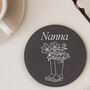 Personalised Gardening Gift Engraved Slate Coaster For Him Or Her, thumbnail 3 of 3