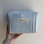 Personalised Soft Velvet Pleated Makeup Cosmetic Cube Bag, thumbnail 4 of 12