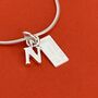 Personalised Sterling Silver Travel Initial Necklace, thumbnail 2 of 3