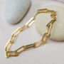George Long Link Gold Plated Silver Or Silver Bracelet, thumbnail 1 of 6