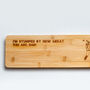 Personalised Cricket Snacks Sharing Platter Bamboo Board, thumbnail 3 of 5