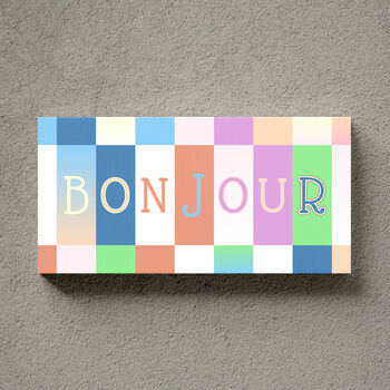 Bonjour Sign Personalised Print Gift, 2 of 10