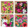 Pack Of Illustrated Floral Patterned Greeting Cards, thumbnail 1 of 12