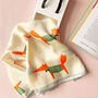 Personalised Fancy Foxes Silky Square Scarf, thumbnail 5 of 10