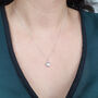 Minimalist Puffed Heart Sterling Silver Necklace, thumbnail 2 of 4