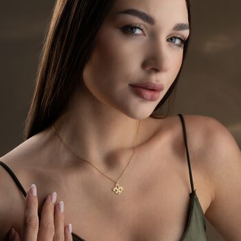 Sterling Silver Fleur De Lis Necklace, 3 of 10