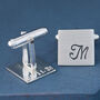 Personalised Sterling Silver Groom Cufflinks, thumbnail 8 of 9