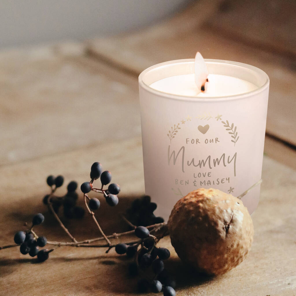 Personalised Engraved Scented Candle By Letterfest