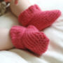 Pure Merino Baby Booties Beginner Knitting Kit, thumbnail 7 of 8