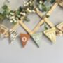 Safari Bunting Jungle Theme Wooden Personalised Bunting, thumbnail 1 of 11
